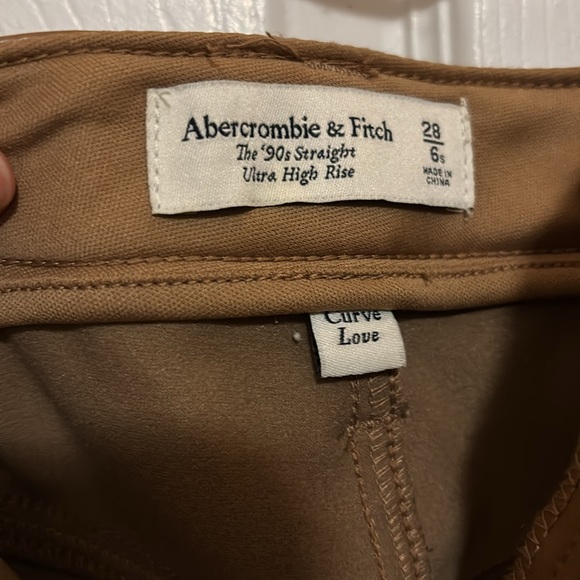 Abercrombie Brown Leather Pants - Picture 2 of 2